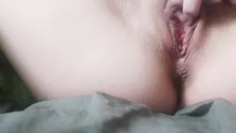 finger fucked close up masturbation of barely legal dripping twat