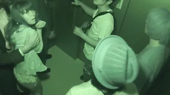 Maika and Miyama Aoi are caught into elevator gang bang
