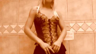 A Beauty Blonde T-Girl Seduces A Bro Before Sucking Off And Fucking Him