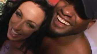 1 on 1 Fishnet Stockings Interracial Huge Dick Deep Throat Hand Job Underwear Bald Snatch Oral Sex