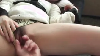 Japanese babe With Small Titted And A Unshaved Bush Blows And Fucks