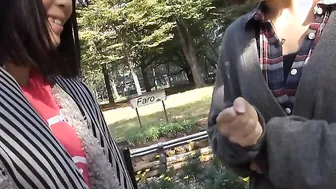 Before a fishing competition Nonoka Kaede blows penis