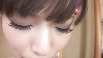 Stunning lady Yuria Tominaga is gets satisfied