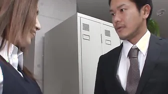 Rei Haruka asks a colleague to fucked her like dirty