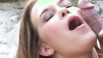 Cutie Sasha Knox Takes Cock Into Her Booty And Then His Cum All Over Her Face