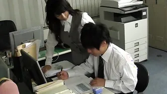 Tasty office lady is very charming all day