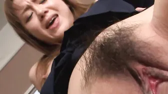 Slutty Rui Natsukawa inside a group sex session