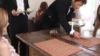 Uta Kohaku licked and filled up with cum