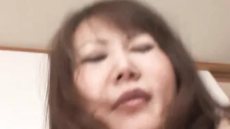 Waka Kano getting her breasts kneaded by a teens
