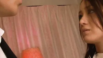 18 Yo chick Rui Natsukawa ride a penis and ejaculates