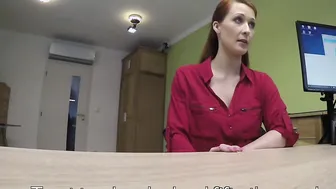 Sex for cash is the best business strategy of buxom redhead