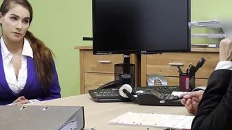 Mischel Lee enjoys sex for cash with manager in his office
