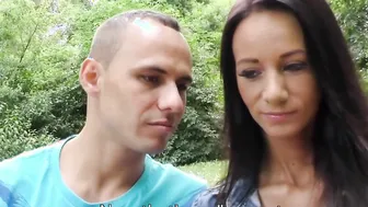 Rich guy picks up beautiful chick in front of her boyfriend