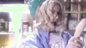 Blonde Ava Plowed Rough Public With Facial