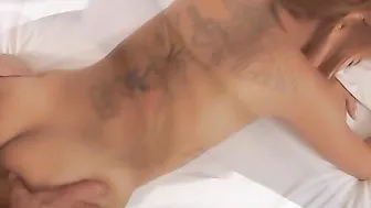 Skinny oriental Swallows Cum After a Banged