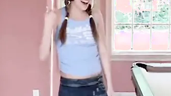 Pool playing solo teen fingers her pussy