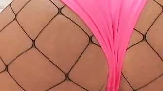 Breeana Noel Blows A Fat Penis Inside Hottie Fishnets