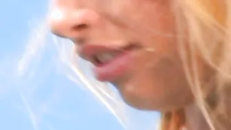 Carolina Gets Naked Out Of Her Bikini Under The Blazing Sun For A Wild Fucked