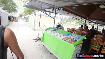 Real amateur Thai 19 year old bombshell fuck after lunch by temp