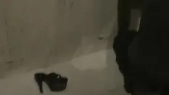 Suspended By Ropes With Legs Dangling And Dominant Master Owning Her Slave Twat