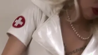 Goddess Blonde Nurse Delivers Lesbo BONDAGE Stimulation And Squirting Fun