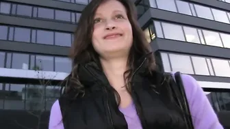 PublicAgent Evelyn gets naked off public and plowed on wasteland