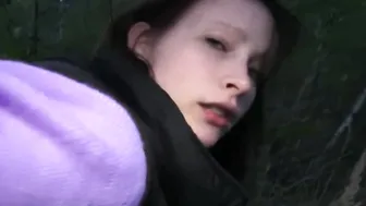 PublicAgent Evelyn gets naked off public and plowed on wasteland