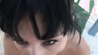 POV teen little bailey sucks dick