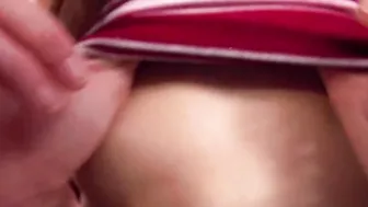 BrookeSkye Striptease showing Small tits and shaved pussy