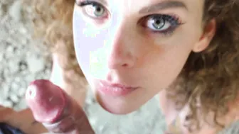 German skinny teen curly hair at amateur outdoor pov sex