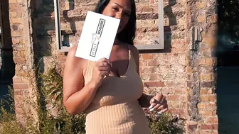 German big tits milf bitch pick up at public street