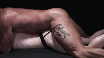 BoyForSale - Boyish smooth slave boy barebacked by two muscle daddies