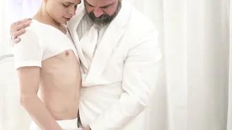MasonicBoys - Angelic submissive aggressively barebacked by daddy bear