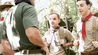 ScoutBoys - 2 cute smooth scouts barebacked hard by sexy scoutmasters