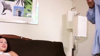 White Cuckold Humiliated by Fiance and Ebony Bull