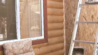 Goldie Blair Squeezes Joeys Caulk Gun