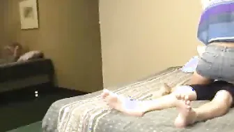 Milf and Daughter Blow Job on Large Boner