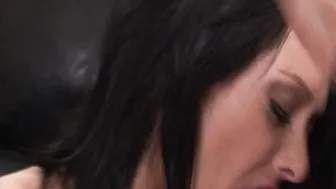 Black haired slut having amateur sex in lingerie