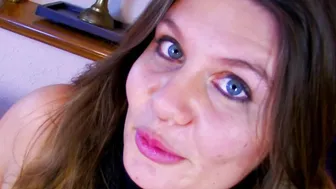 Amateur casting with a brunette slut with small tits