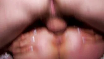 Pick up a skinny french Girl with small tits for naughty three hole sex