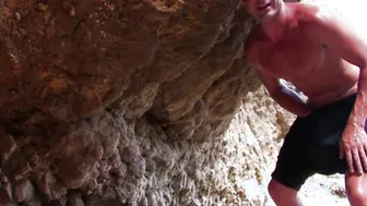 Hard outdoor fuck at the beach with a dark haired french slut