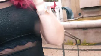 Pov Date porn video – Red haired slut in black stockings pick up online for a real sex date