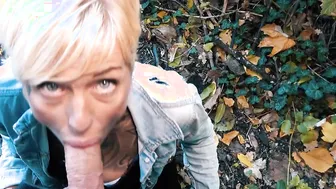 Skinny short haired blonde Milf with Tattoos loving the POV Dates
