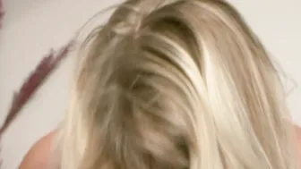German blonde Housewife with natural Tits wanna fuck during the dirty talk casting