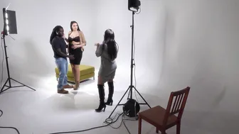 Black haired Beauty enjoy the BBC during the Porn Casting