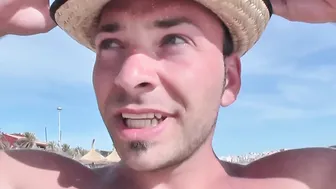 Outdoor anal threesome with two German blonde Beach sluts