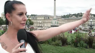 Real street pick up for a German sex Casting