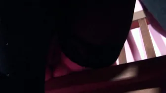 Shoe fetishist lick the High Heels from his Mistress and fuck with the lady in Nylons