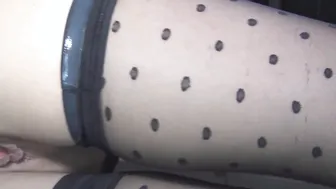Skinny Milf with big tits fuck in Nylons POV in the kitchen