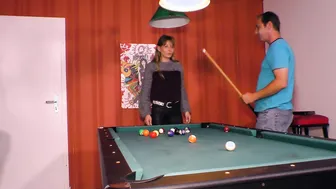 Naughty natural German Milf with nice Tits wanna fuck on the pool table